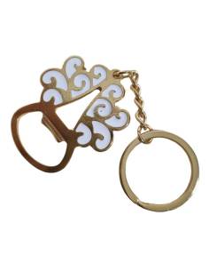 Bomboniere utili apribottiglie portachiavi albero della vita dorato