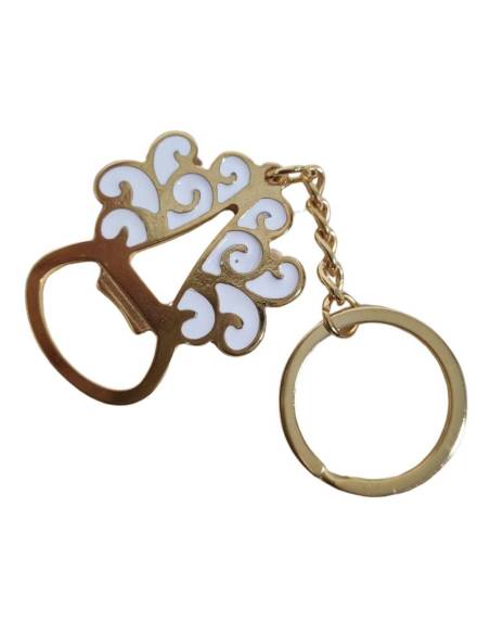 Bomboniere utili apribottiglie portachiavi albero della vita dorato