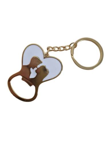 Bomboniere utili matrimonio apribottiglia sposi a portachiavi