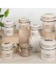 Barattoli Bomboniere frase con cucchiaino in legno 2