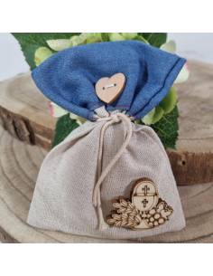 Sacchetti Comunione maschietto con calice legno