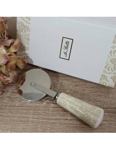 Bomboniere utili tagliapizza maiolica beige