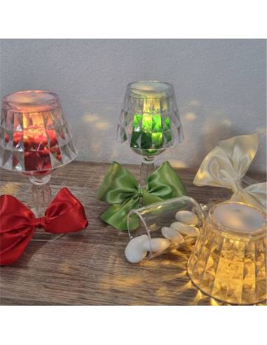 Portaconfetti Bomboniere lampada led per ogni evento