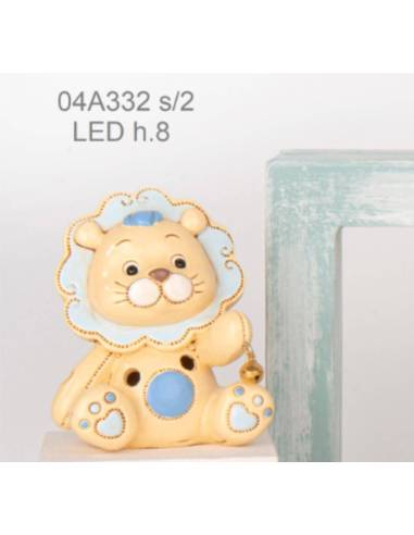 Bomboniere Battesimo leone lampada led