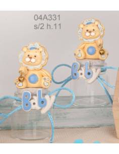 Bomboniere leone portaconfetti vasetti di vetro