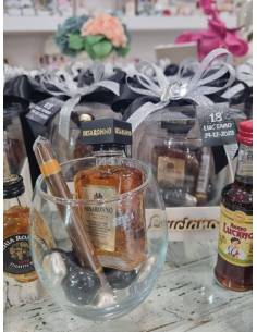 Bomboniere mini liquori bicchiere e sigaro