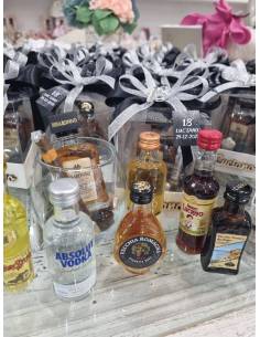 Bomboniere mini liquori bicchiere e sigaro 2