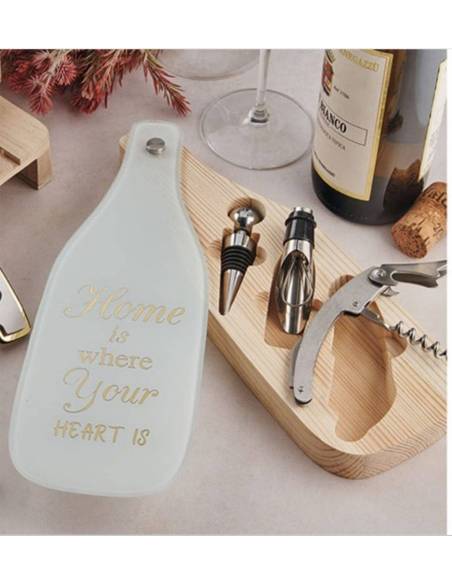 Bomboniere matrimonio utili set vino apribottiglia cavatappi