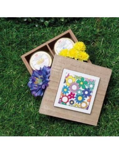 Cuorematto bomboniere scatola tema floreale Fiorello| Sindy Bomboniere