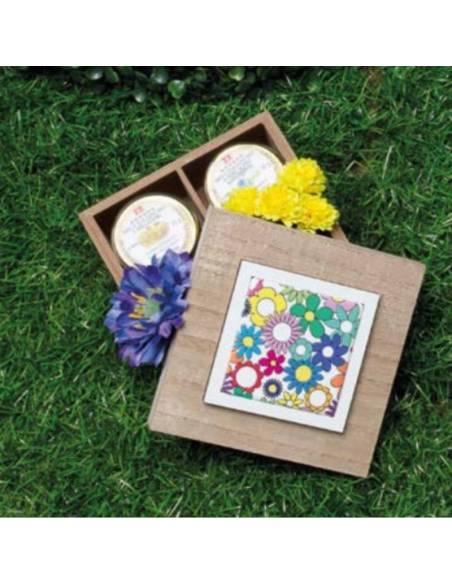 Cuorematto bomboniere scatola tema floreale Fiorello| Sindy Bomboniere