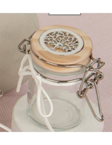 Barattoli ermetici bomboniere utili con simbolo albero della vita