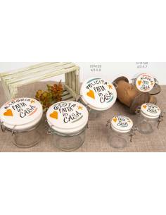 Bomboniere Barattoli ermetici tappo con frase linea Maison