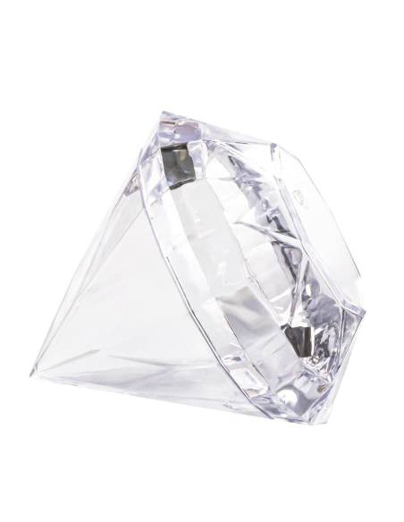 Scatoline portaconfetti a forma di diamanate inplexiglas