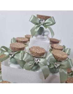 Vasetti portaconfetti per bomboniere matrimonio a torta per confetti