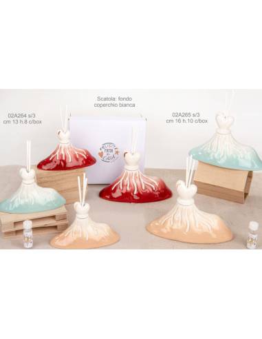 Bomboniere profumatori a forma di vulcano