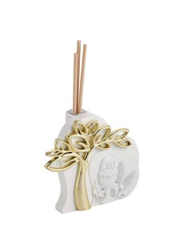 Bomboniere Comunione albero della vita profumatore foglie oro| Sindy Bomboniere