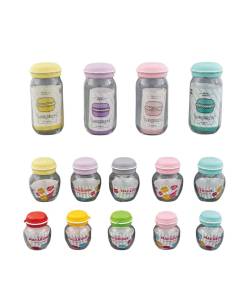 Barattoli Portaconfetti in vetro con tappo in silicone