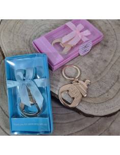 Bomboniere Battesimo utili apribottiglia portachiavi biberon