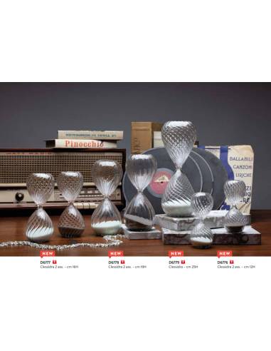 Bomboniere clessidra utili Cuorematto in vetro