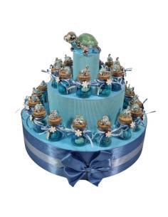 Bomboniere battesimo bimbo portaconfetti tartaruga Jò