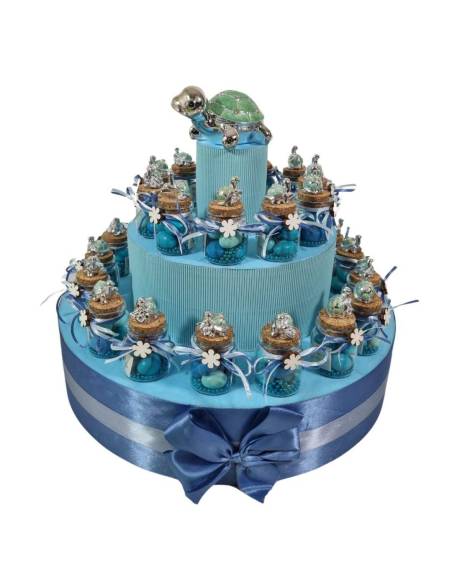 Bomboniere battesimo bimbo portaconfetti tartaruga Jò