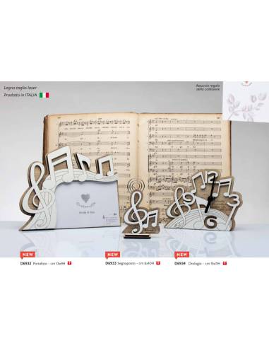 Bomboniere tema musica utili Cuorematto in legno