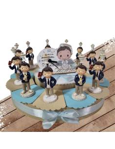 Bomboniere bambino comunione online portafoto bimbo con clip calice