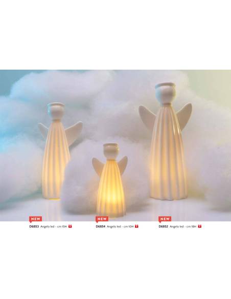 Angioletti bomboniere Cuorematto solidali luce led