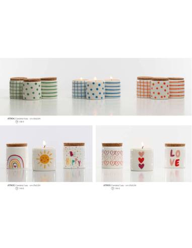 Candele profumate Cuorematto fantasie assortite Kharma Living