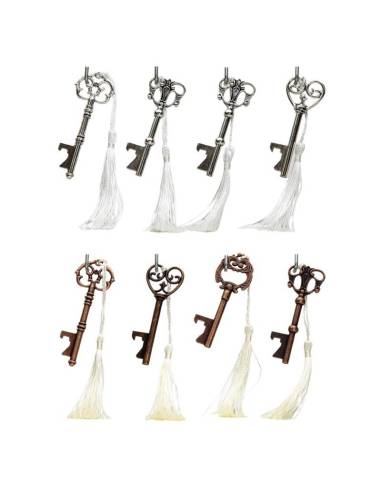 Idee bomboniere Matrimonio apribottiglie Cuorematto chiavi Kharma Living