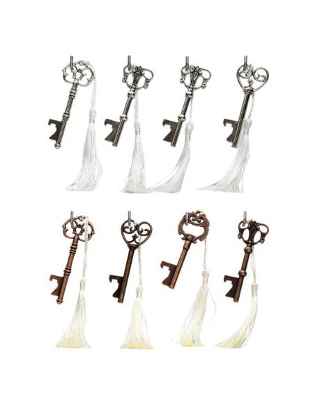 Idee bomboniere Matrimonio apribottiglie Cuorematto chiavi Kharma Living