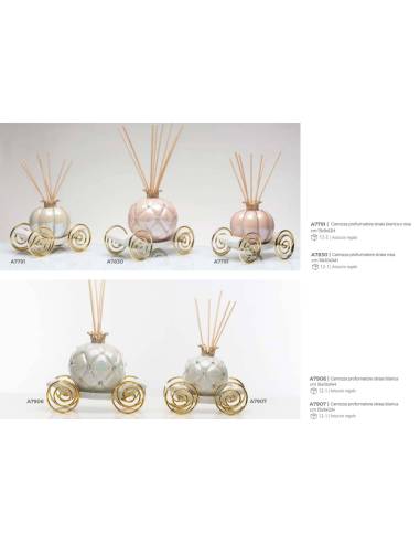 Diffusore ambiente bomboniere Cuorematto principessa carrozze