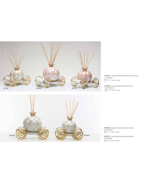 Diffusore ambiente bomboniere Cuorematto principessa carrozze