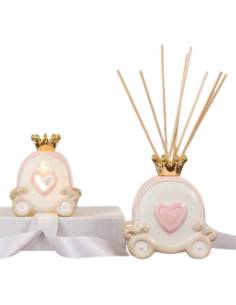 Diffusori per ambienti bomboniere Cuorematto tema principessa carrozze