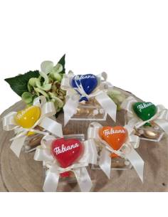 Bomboniere palloncini personalizzati con nome cuore calamite