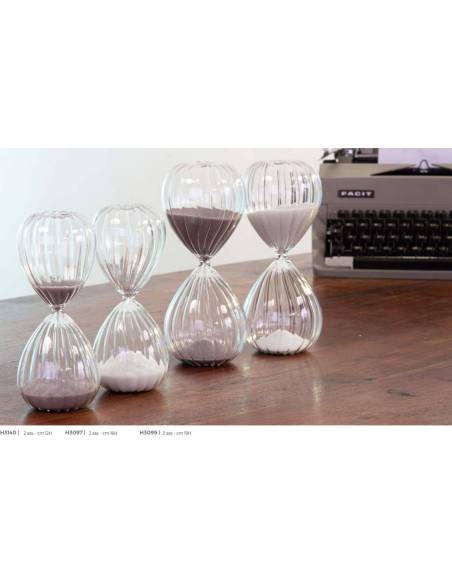 Bomboniere clessidra con sabbia Cuorematto in vetro economiche