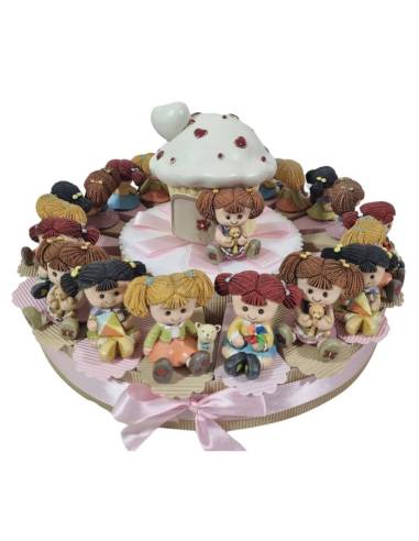 Torta bomboniere per bambina bamboline Doll