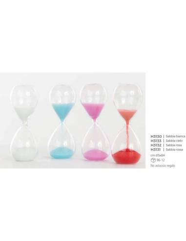 Clessidra bomboniera Cuorematto in vetro Kharma Living