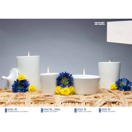 Candele profumate bomboniere in porcellana Morena design