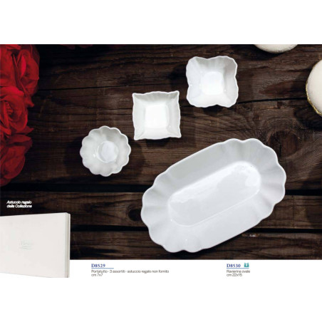 Bomboniere utili Matrimonio Anniversario in porcellana bianca lucida Morena design | Sindy Bomboniere
