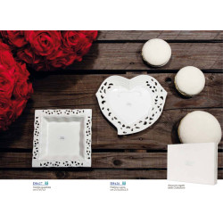 Bomboniere matrimonio utili in porcellana traforata Morena design