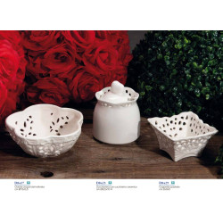 Bomboniere matrimonio utili in porcellana traforata Morena design 2