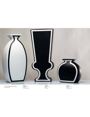 Bomboniere utili per la casa vasi neri e bianchi Morena design