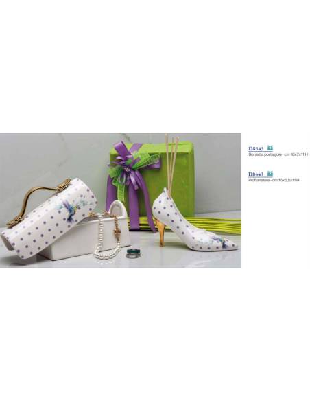Bomboniere utili eleganti tacco e borsa Morena design | Sindy Bomboniere