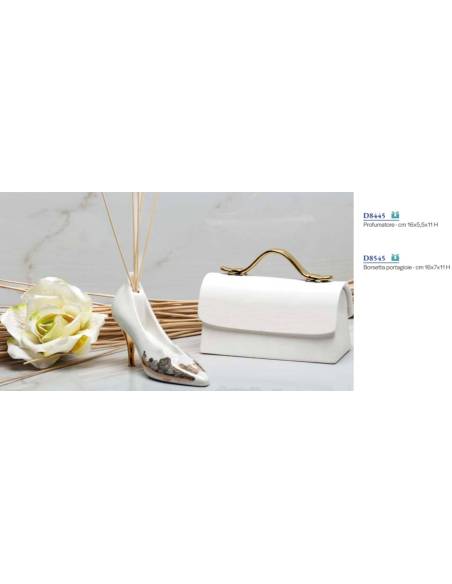 Bomboniere utili eleganti tacco e borsa Morena design | Sindy Bomboniere