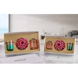 Bomboniere Melaverde candele sfumate e profumatori anemone fucsia