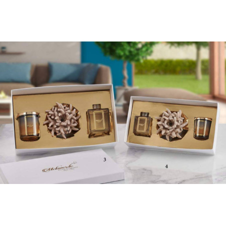 Candele profumate e diffusori bomboniere Melaverde anemone tortora