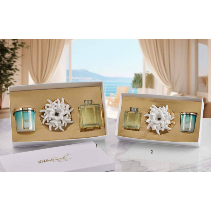 Melaverde bomboniere shop online candele e profumatori anemone bianco