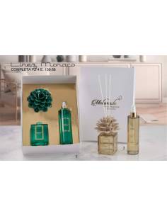 Bomboniere Melaverde diffusore e profumo fiore in ceramica