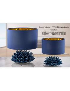 Melaverde bomboniere lampade blu corallo in ceramica